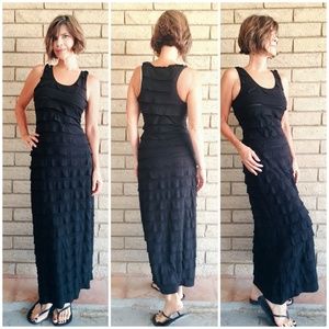 Black maxi dress